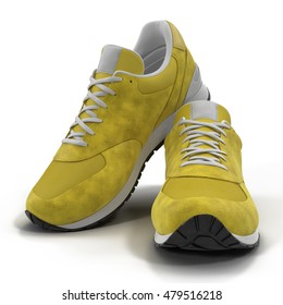 all yellow tennis shoes