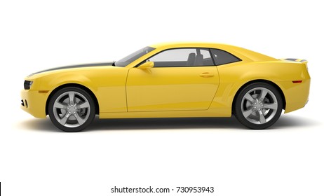 Yellow Sports Car