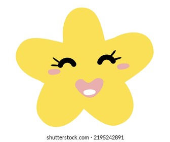 Yellow Star Cartoon Illustration Jpg High Stock Illustration 2195242891 ...