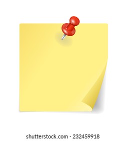 1,207 Thumb tack sticky note Images, Stock Photos & Vectors | Shutterstock