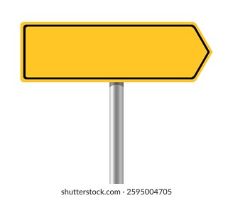 Yellow street signs on metal pole with copy space for add text. - Powered by Shutterstock - Get 15% off with code: PIKWIZARD15