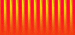 Yellow Striped Seamless Pattern On Red Orange Background Grainy Gradient Color Noise Texture Banner Header Design
