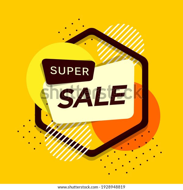 Yellow Super Sale Banner\
Design