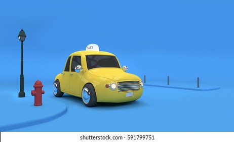 Yellow Taxi 3D