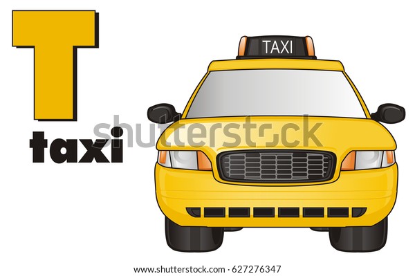 yellow taxi car and\
abc