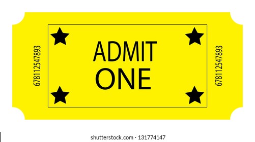 Yellow Ticket Vector Stock Vector (Royalty Free) 148068011 | Shutterstock