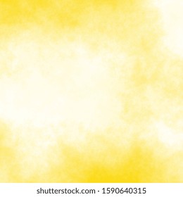 Yellow Watercolor Background - Grainy Texture. Abstract Background. 