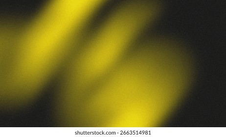 Yellow-black gradient design with a subtle texture of analog film noise. Retro effect, and artistic.