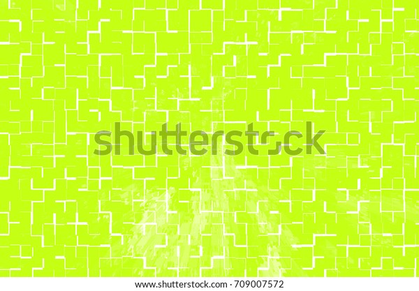 Yellow-green\
digital background is divided into\
squares
