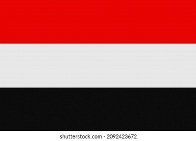 Yemen  flag. YE national goverment symbol. State banner of capital  Sanaa  city. Yemen  patriotism logo. Nation independence day YEM. Flag with colored tiles texture. 2D Image - Powered by Shutterstock