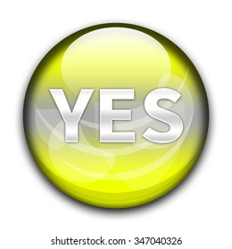 Yes Button Isolated Stock Illustration 347093639 | Shutterstock