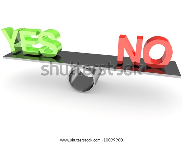 Yes No Balance のイラスト素材
