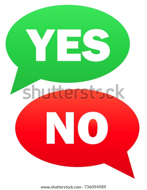 Yes No Icon Simple Illustration Yes のイラスト素材