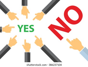  Yes Or No Peer Pressure Concept - Think Different Concept