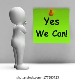 Yes We Can Note Means Don't Give Up