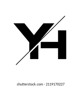 Yh Modern Initial Logo Abstract Concept Stock Illustration 2119170227 ...