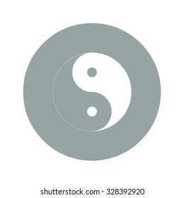 Yin Yang Symbol Black White Vector Stock Vector (Royalty Free) 330059804