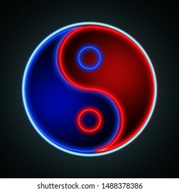 Similar Images Stock Photos Vectors Of Textured Pink And Blue Yin Yang On Black Background 553999579 Shutterstock