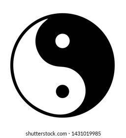 Ying Yang Balance Icon Sign And Logo