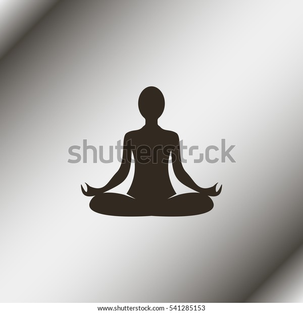 Yoga Lotus Position Stock Illustration 541285153