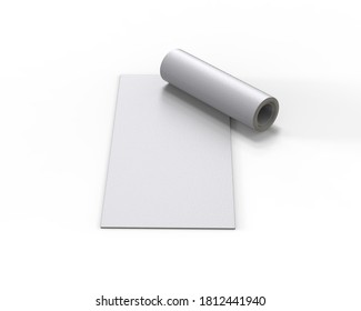Download Yoga Mat Mockup Template Isolated On Stock Illustration 1812441940