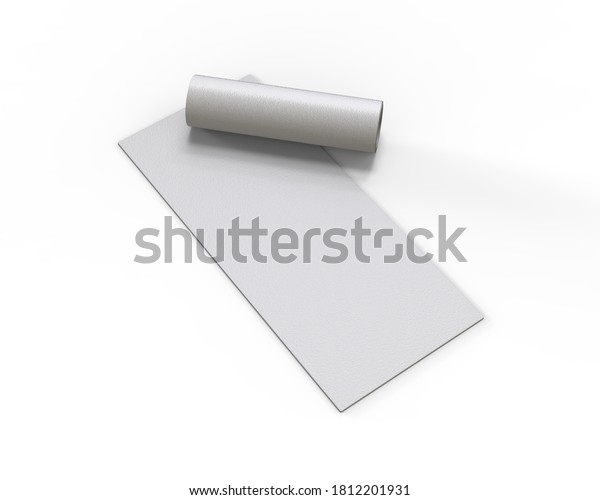 Download Yoga Mat Mockup Template Isolated On Stock Illustration 1812201931
