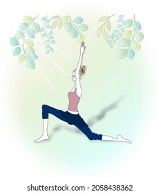 Yoga Pose: Crescent Moon Pose
