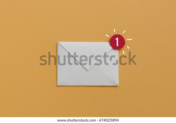 You have one new\
e-mail - notification concept, useful image for newsletter and\
email marketing\
topics