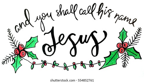 And you shall call his name Jesus