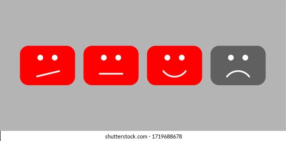 You Tube Web Video Player Icons, Modern Social Media Interface Design Icons, Online Video Playback Icons. Vector Illustration.