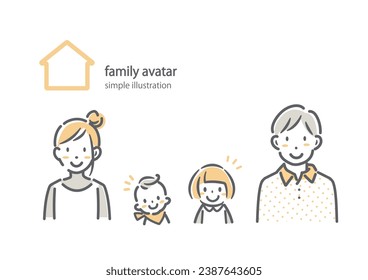 young couple with little girl and baby - Powered by Shutterstock