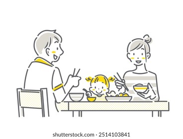 young family eating at home together - Powered by Shutterstock