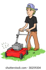 Lawn Mower Clip Art Images Stock Photos Vectors Shutterstock