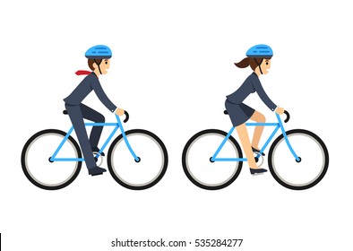 自転車 通勤 のイラスト素材 画像 ベクター画像 Shutterstock