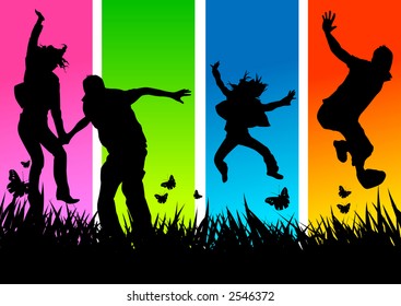 Young people having fun and being active - Powered by Shutterstock