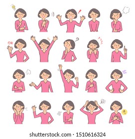 Set Characters Flat Style Female Characters Stock Vector (Royalty Free ...