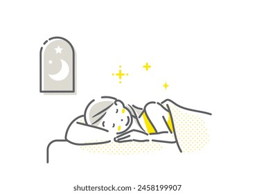 a young woman sleeping calm - Powered by Shutterstock