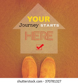 293 Your Journey Starts Here Images, Stock Photos & Vectors 