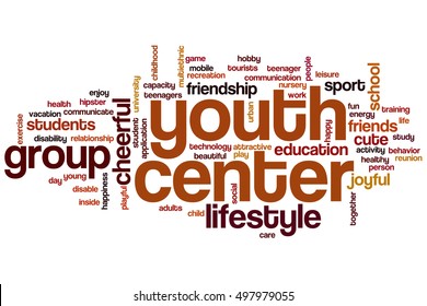 Youth Center Word Cloud Concept