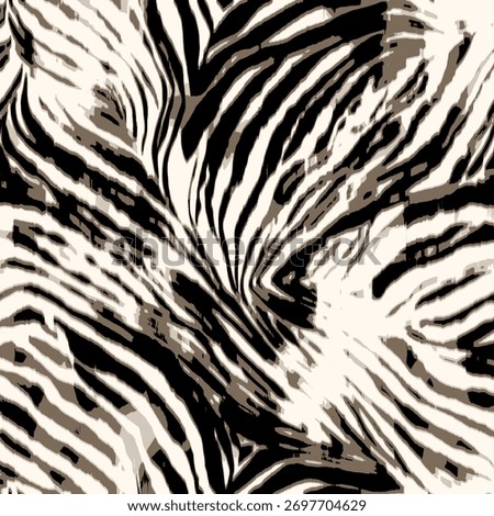 Zebra pattern for textile printing.