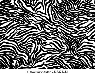 Zebra Skin Pattern Stripes Pattern Animal Stock Illustration 1837224133 ...