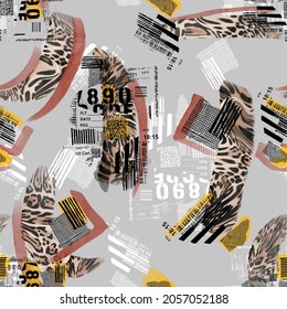 Zebra,leopard, 2022 Fashion Trend Seamless Pattern Textile Desing