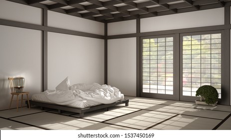 Japanese Bed Room Images Stock Photos Vectors Shutterstock