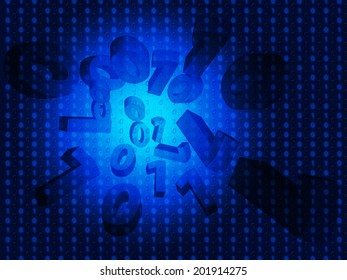 Zero One Background Meaning Binary And Computer Programming 