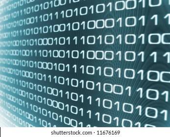 Zeros and Ones - binary code background.