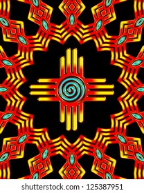 Zia Sun - Spiral / ZIA SUN / Zia Pueblo - New Mexico