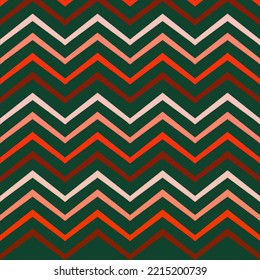 Zigzag Colourful Pattern With Sharp Lines Going In Opposite Directions Giving Elegant Look