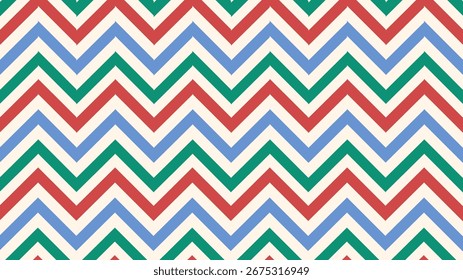 Zigzag pattern background for textile and fabric design, chevron pattern, vector illustration