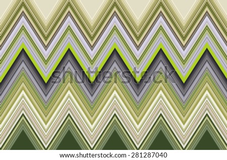 Zigzag pattern for decoration and backgrounds with motifs of repetition, conformity, or variation