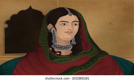 Zinat Mahal Wife Of Mughal Emperor Bahadur Shah Zafar 